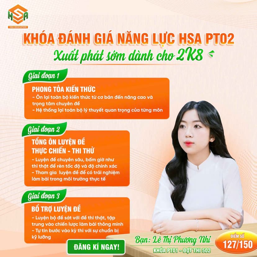 2K8.HSA.PT02.Xuất phát sớm Đánh Giá Năng Lực HSA 2K8-2026